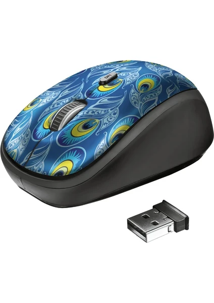 23388 YVI Wireless Mouse Peacock