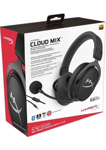 HyperX Cloud MIX Bluetooth Oyuncu Kulaklık HX-HSCAM-GM