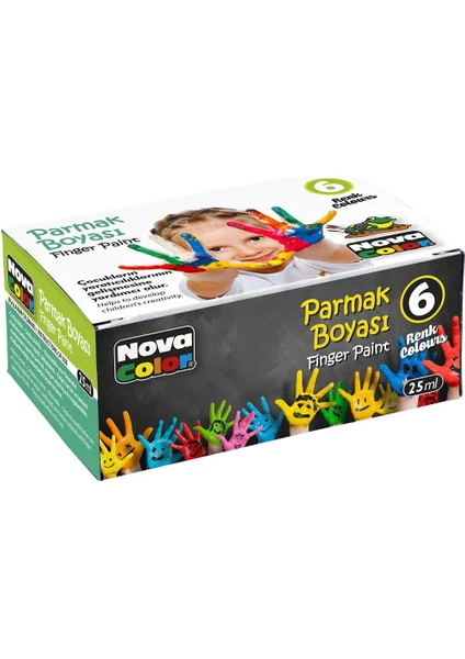 Nova Color Parmak Boyası 6 Renk