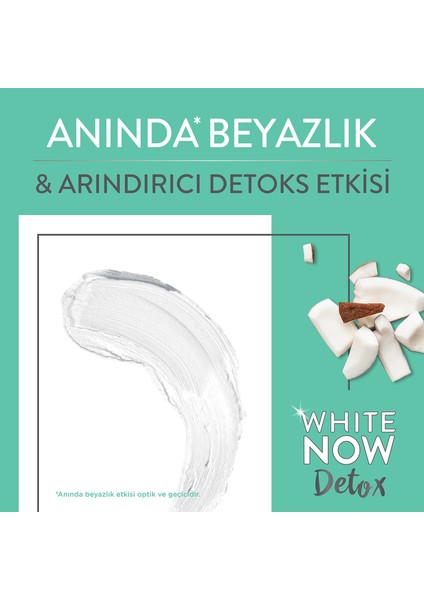 White Now Detox Hindistan Cevizi Özlü Diş Macunu 75 ML fırsatları