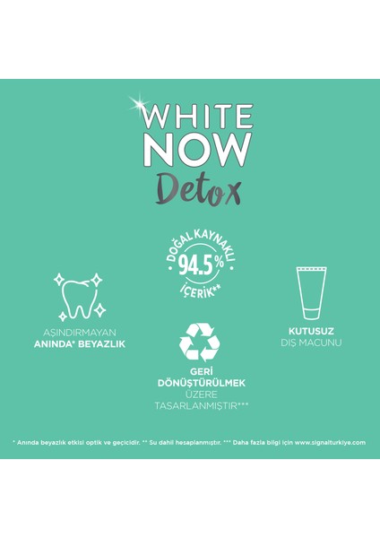 White Now Detox Hindistan Cevizi Özlü Diş Macunu 75 ML indirimleri