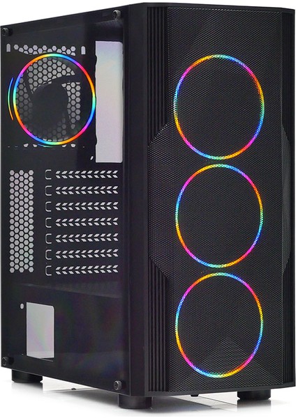 Diamond PRO 500W 4x12cm RGB Full Akrilik Ön ve Yan Panel, USB 3.0 Bilgisayar Kasası (DKCHDIAMONDPROMS500)