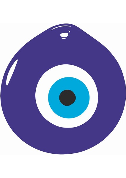 Nazar Boncuğu Sticker - 20018 Renkli 8 x 8 cm