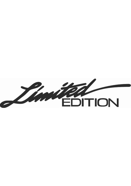 Limited Edition Sticker - 20217 Siyah 20 x 4.5 cm