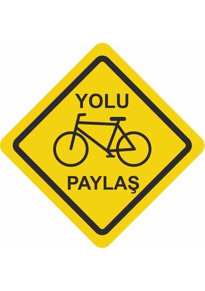 Yolu Paylaş Sticker - 21012 Renkli 10 x 10 cm