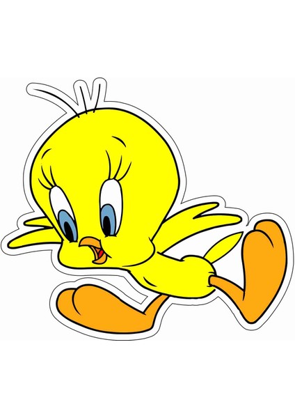 Tweety Sticker - 23003 Renkli 11 x 12 cm