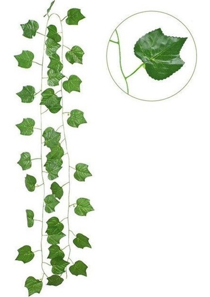 Yapay Sarmaşık Üçgen Yaprak (12 Adet/dal) 230 Cm, Yapay Asma Yaprağı modelleri