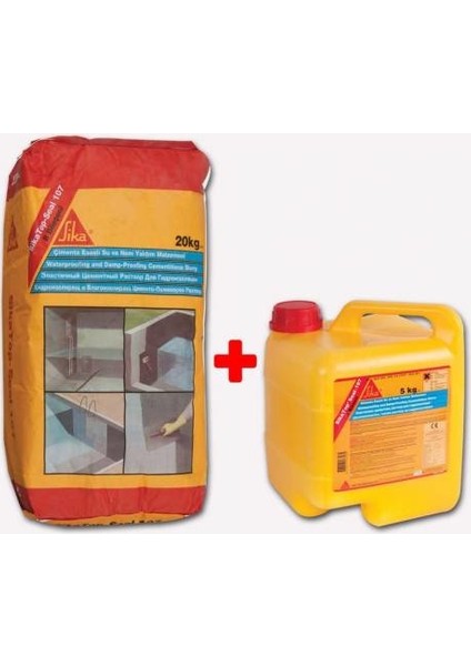 Top-Seal 107 Çimento Esaslı Su Ve Nem Yalıtım Malzemesi 20Kg+5Kg