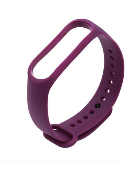 Xiaomi Mi Band 3 Kordon Silikon Kayış Mor