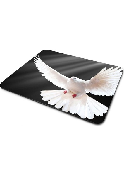 Beyaz Güvercin Mouse Pad