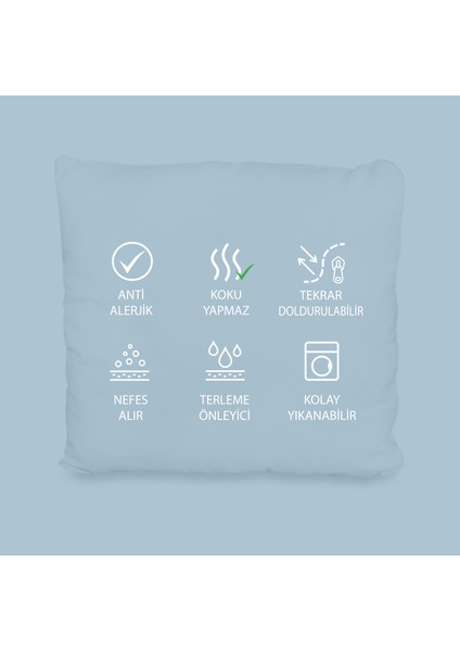 Standart Serisi Premium Fermuarlı Yastık 2'li Set 80 x 80 cm fırsatları