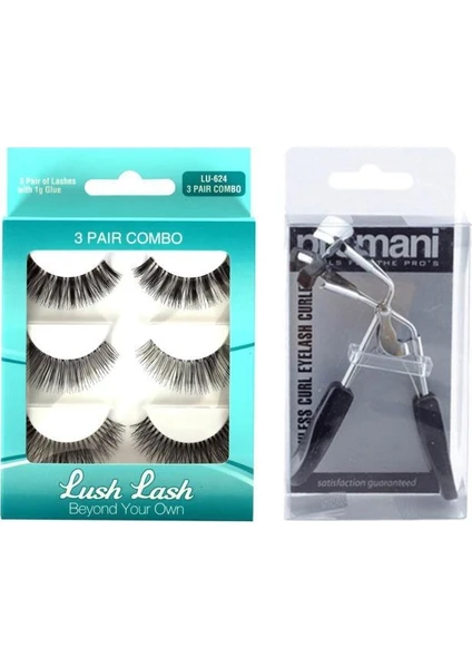 Lush Lash Takma Kirpik LU-624+ Promani Kirpik Kıvırıcı PR-832