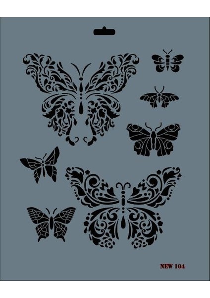 New Seri N-104 Stencil 35x25 cm