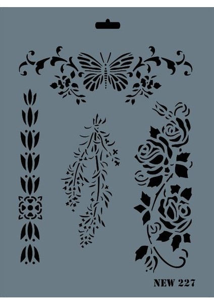 New Seri N-227 Stencil 35x25 cm