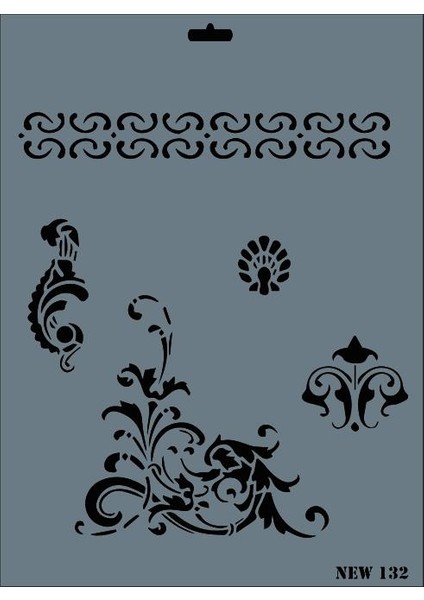 New Seri N-132 Stencil 35x25 cm