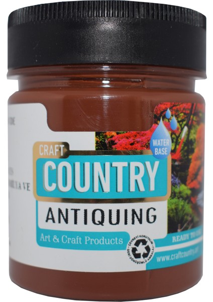 Country Antiquing Hobi Boyası 120 cc 7001 Kahverengi