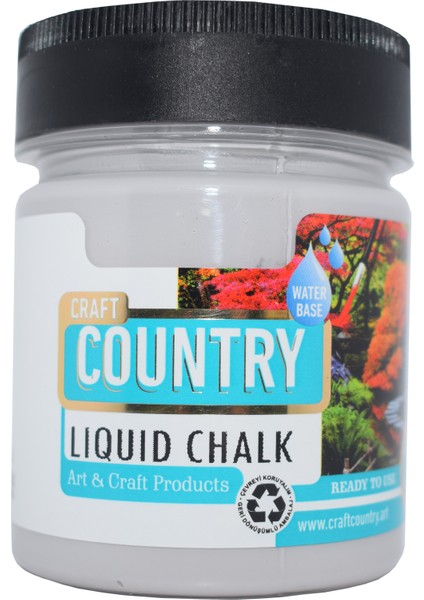 Country Eskitme Pudrası Hobi Boyası 120 cc 7104 Gri