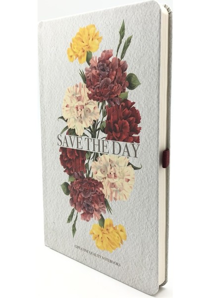 Save The Day Sert Kapak 120 Yaprak Çizgili Notebooks 13 X 21 cm - Karanfiller