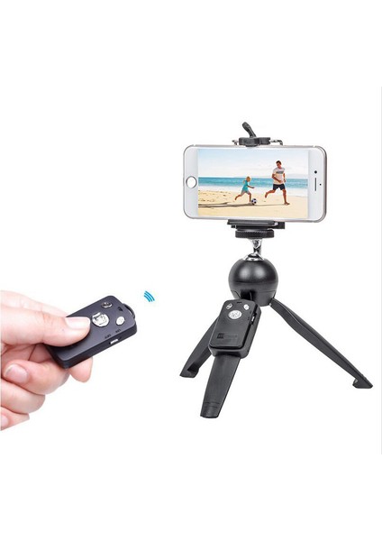 BG1978 Masa Mini Tripodu 25 cm Bluetooth Kumanda Dslr Cep Telefonu fırsatları