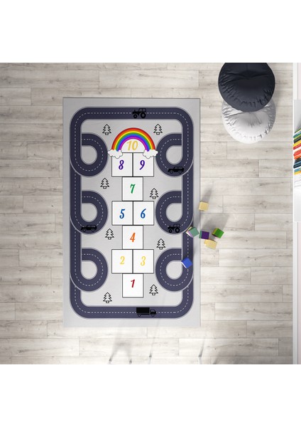 Gökkuşağı Çocuk ve Bebek Odası Halısı MKTH-112