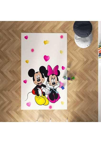 Mekta Home Mickey Mause Çocuk ve Bebek  Odası Halısı MKTH-113