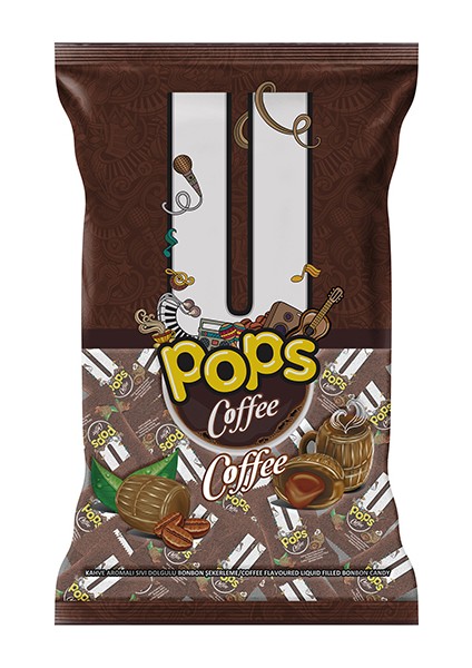 Coffee - Kahve Aromalı Sıvı Dolgulu Bonbon Şekerleme (5G X 200 Adet)