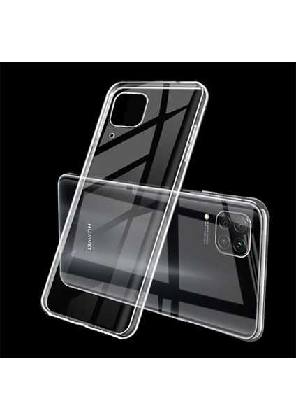 Huawei P40 Lite Kılıf Zore Süper Silikon Korumalı +Esnek Nano Cam