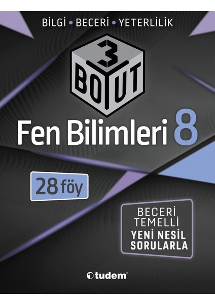 Tudem Yayınları 8. Sınıf 3 Boyut Fen Bilimleri