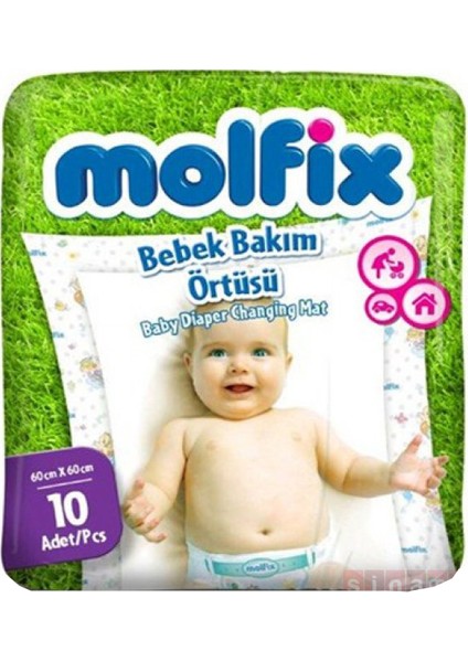 Bebek Bakım Örtüsü 10 x 8 Adet