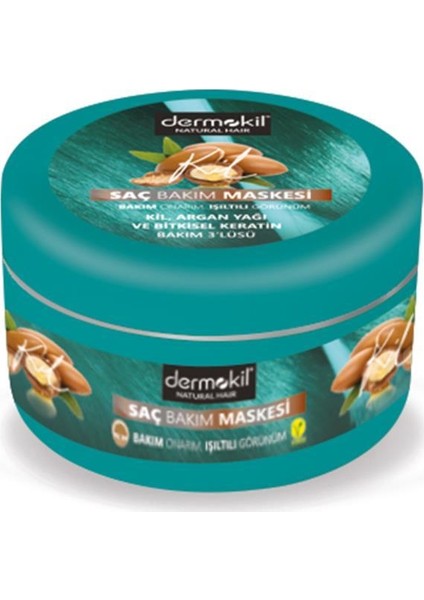 Kil, Argan ve Bitkisel Keratan Saç Maskesi 300 ml