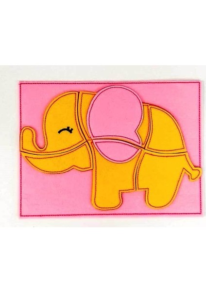 Keçe Puzzle Oyunu Fil modelleri