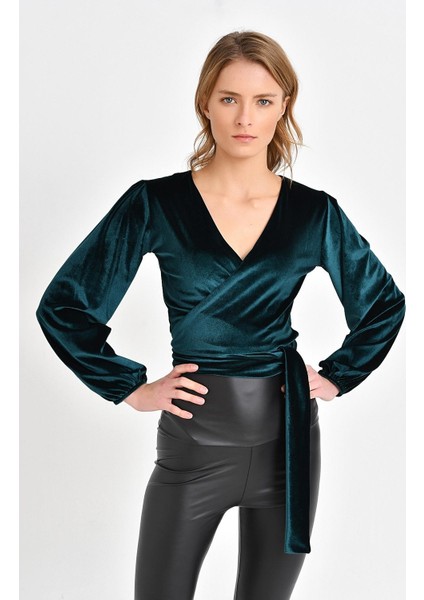 Kadife Anvelop Bluz modelleri