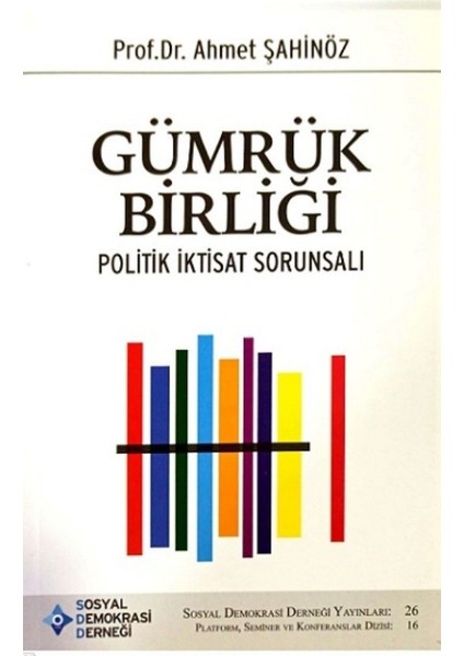 Gümrük Birliği Ve Politik İktisadi Sorunsalı - Ahmet Şahinöz