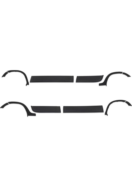 Dacia Duster Çamurluk ve Kapı Dodik Set 12 Prç.abs Set (2010-2017