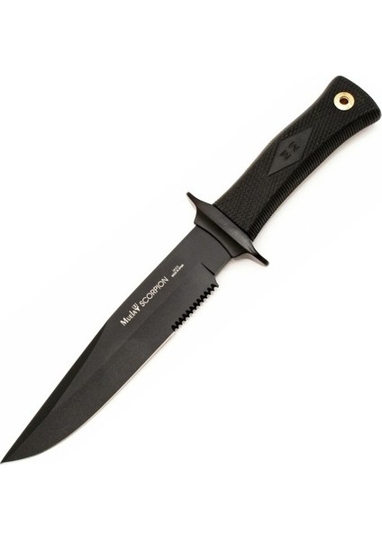 SCORPION-18N Kauçuk Siyah Saplı Scorpion Taktik 18 cm Bıçak