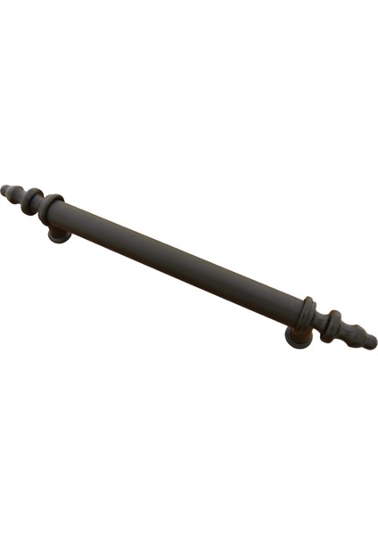 Metax Kumru Düz Boy Kulp Mat Siyah 128 Mm Dolap Vestiyer