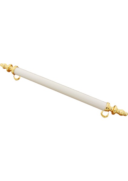Metax Kumru Düz Boy Kulp Sarı-Beyaz 160 Mm Dolap Vestiye