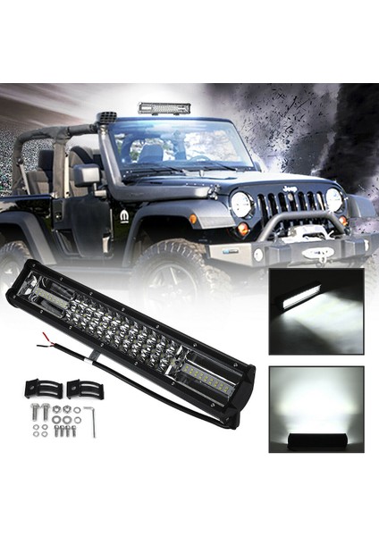180W 60 Combo Led Delici&Yayıcı Off Road Lambası Projektör 31Cm