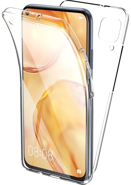Huawei P40 Lite Kılıf Ön Arka Şeffaf Silikon Koruma Şeffaf