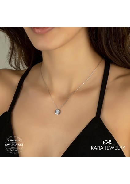 Swarovskı Yuvarlak Kolye