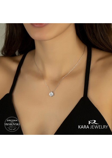 Swarovskı 925 Ayar Gümüş Kolye