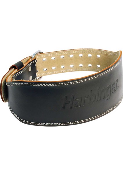 HRB.361064 Harbinger 4 Inch Padded Leather Belt Unisex Kemer Black