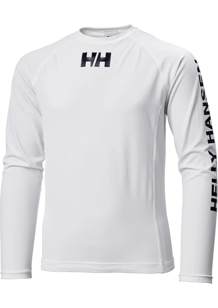 Hh Jr Waterwear Rashguard HHA.34026 HHA.001 White Lycra / Uv Koruma