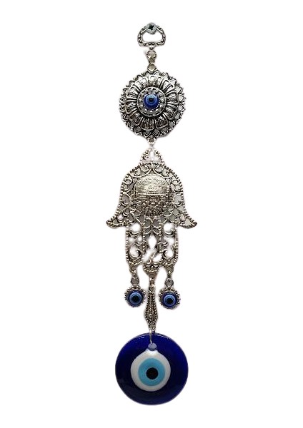 Nazar Boncuklu Metal Üzerinde Ayasofya Cami Duvar Süs