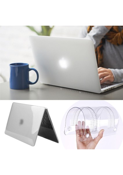 Macbook Pro 13.3" A2159 - A2289 Kılıf Ön Arka Mat Doku Case Tuochbar