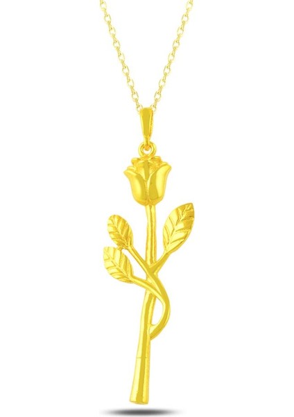 Gül Kolye (14K Kapl.)