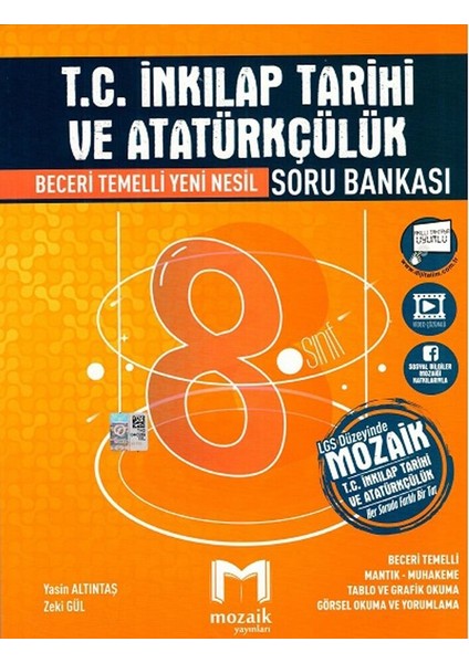 Yayınları 8. Sınıf LGS T.C. İnkılap Tarihi ve Atatürkçülük Soru Bankası