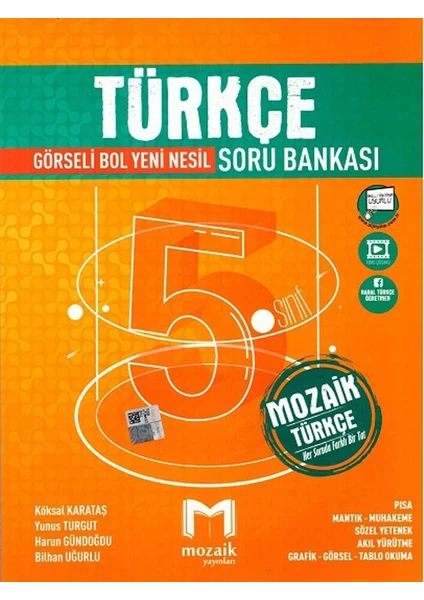 Mozaik Yayınları 5. Sınıf Türkçe Soru Bankası