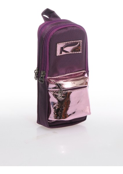 Bright Aynalı Kalem Çantası (Kalemlik) Mor K2125