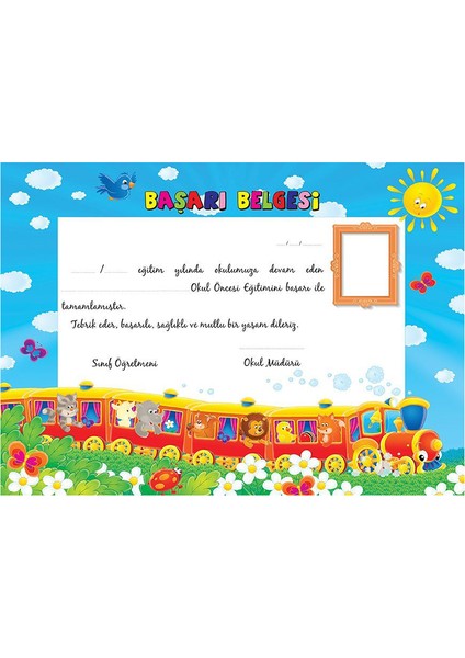 Okul Öncesi Başarı Belgesi (3-4 Yaş)